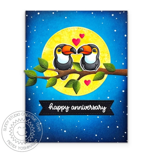 Tropical Birds, Clearstamp - Sunny Studio Stamps