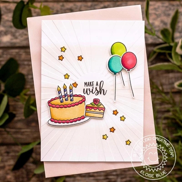 Sunburst 6x6 Embossing Folder - Sunny Studio Stamps