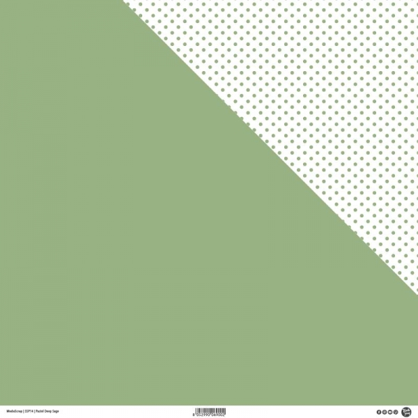 Pastel Deep Sage, Designpapier - ModaScrap