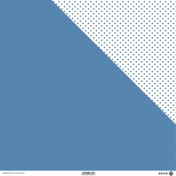 Pastel Royal Blue, Designpapier - ModaScrap
