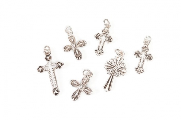 Kreuze Silber, Charms - Darice