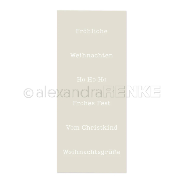 Frohes Fest, Schablone - Alexandra Renke