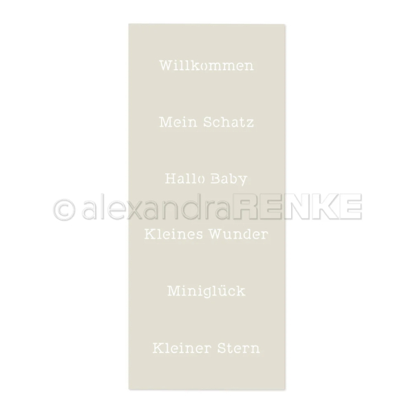 Hallo Baby, Schablone - Alexandra Renke