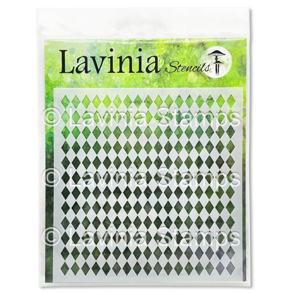 Chequerboard, Schablone - Lavinia Stamps