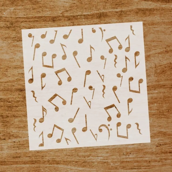 Musiknoten, Schablone - Evyre