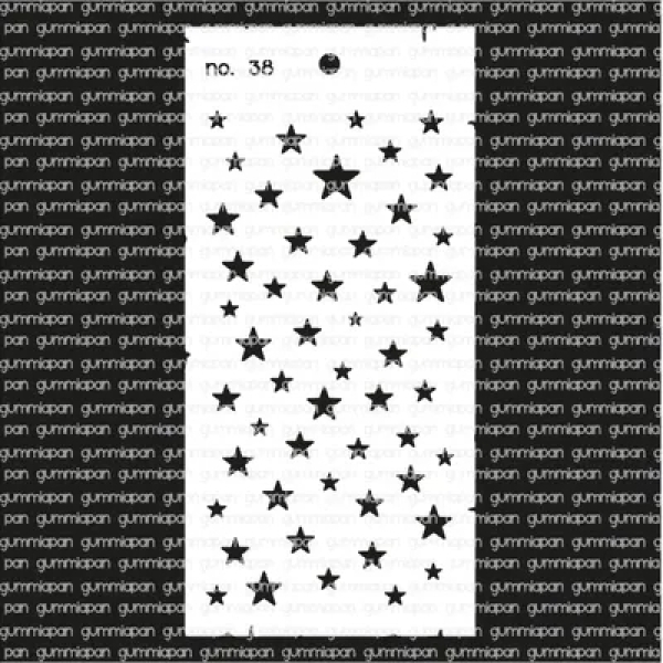 Schablone #38 Sterne - Gummiapan