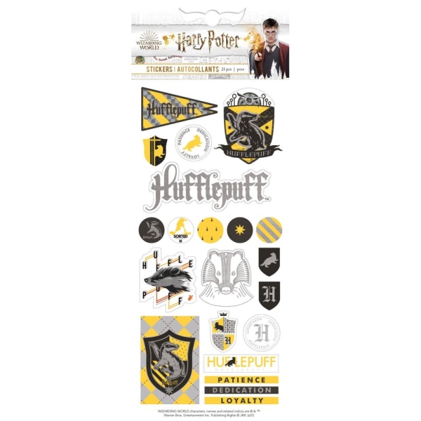 Harry Potter Hufflepuff, Foiled Stickers - Paper House