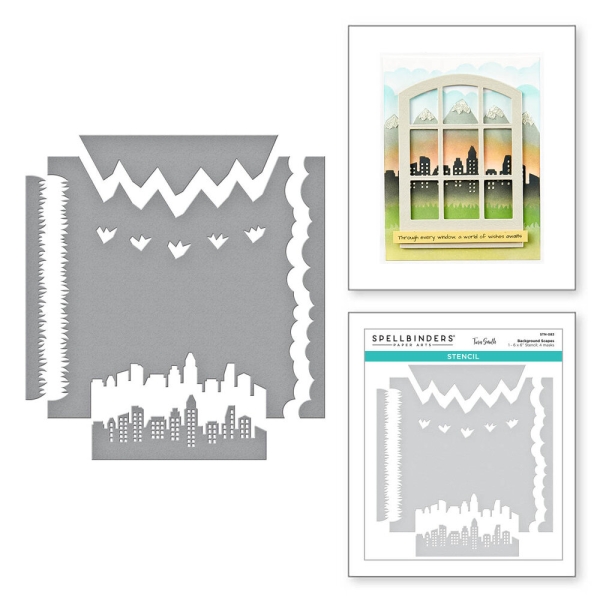 Background Scapes, Schablone - Spellbinders