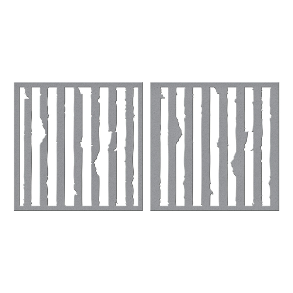 Tattered Stripes, Schablone - Spellbinders