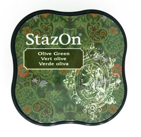 StazOn Midi Inkpad - Olive Green