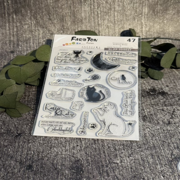 Katzenliebe, Stempel  - Farbton Papier