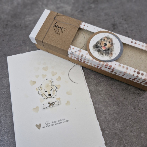 Hundeliebe, Stempel  - Farbton Papier (Kleine Göhr.e)