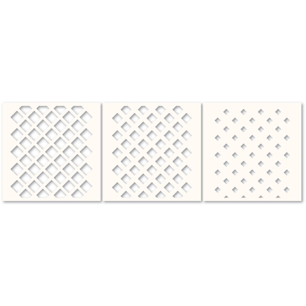 Deco Diamond, Schablone - Poppystamps