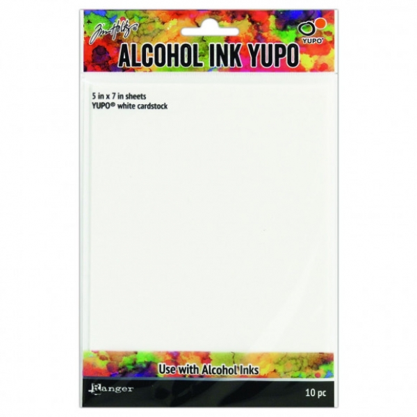 Alcohol Ink Yupo Cardstock 5x7, weiss - Ranger