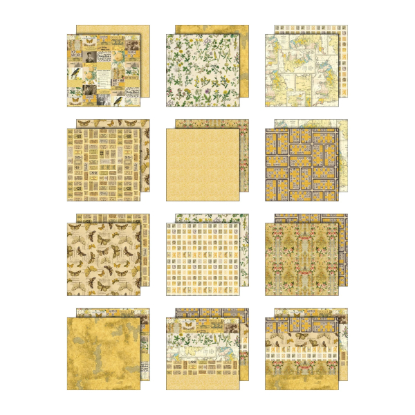 Palette Collection Yellow, 12x12 Paperpad - Tim Holtz