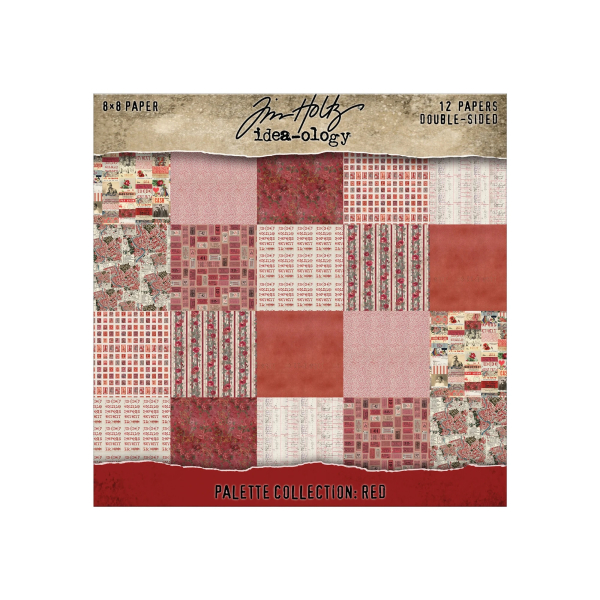 Palette Collection Red, 8x8 Paperpad - Tim Holtz