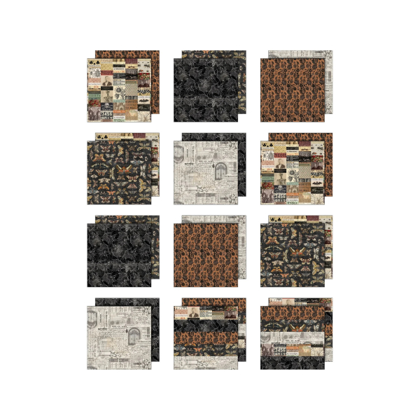 Palette Collection Halloween, 8x8 Paperpad - Tim Holtz