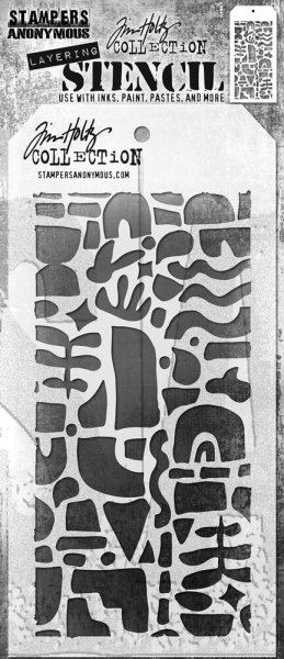 Cutout Shapes #2, Layering Stencil - Tim Holtz