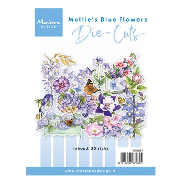 Mattie's Blue Flowers, Die-Cuts - Marianne Design