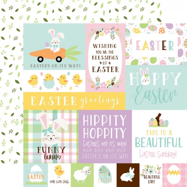 Welcome Easter, Multi Journaling Cards, Designpapier - Echo Park Paper