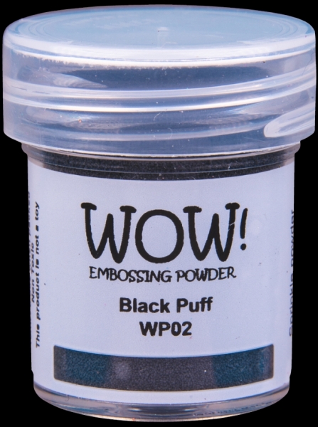 Embossingpulver - Black Puff - WOW