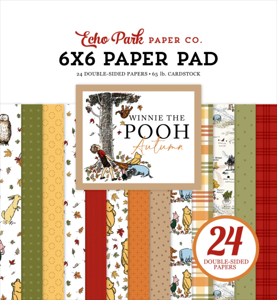 Winnie The Pooh Autumn 6x6 Paperpad - Echo Park