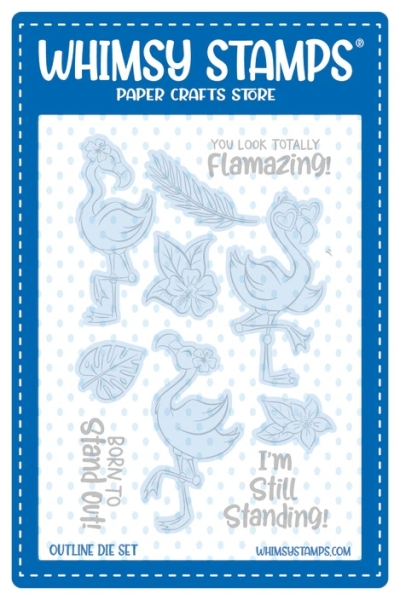 Flamingo Summer, Stanzen - Whimsy Stamps