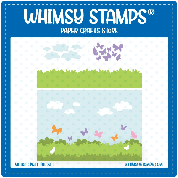 Field of Butterflies, Stanzen - Whimsy Stamps