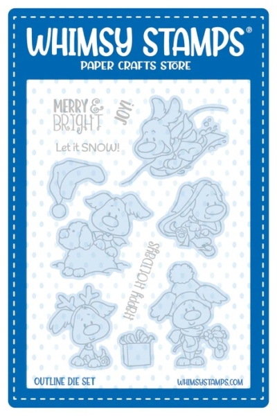 Christmas Doggies, Stanzen - Whimsy Stamps