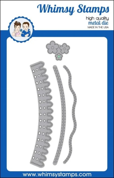 Kinetic Curved Hills, Stanzen - Whimsy Stamps