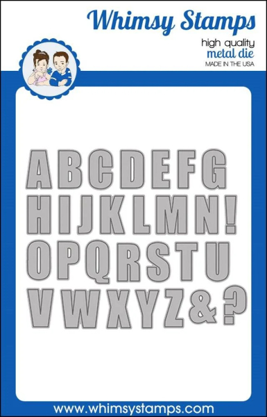 Bold ABC, Stanzen - Whimsy Stamps