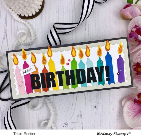Bold ABC, Stanzen - Whimsy Stamps