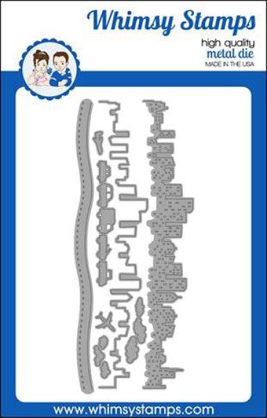 Slimline Cityscape, Stanzen - Whimsy Stamps