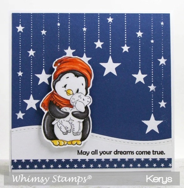 Star Dangle, Schablone - Whimsy Stamps