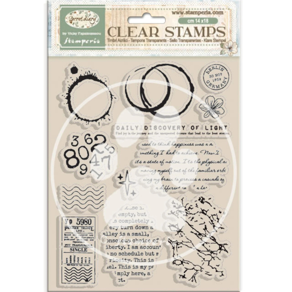 Secret Diary, Clearstamp - Stamperia