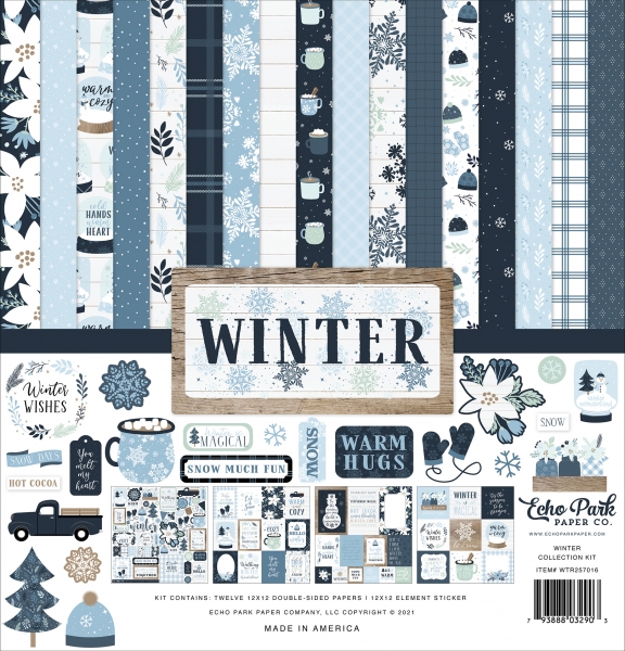 Winter 12x12 Inch Collection Kit - Echo Park