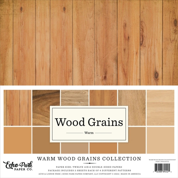 Warm Wood Grains 12x12 Inch Collection Kit - Echo Park