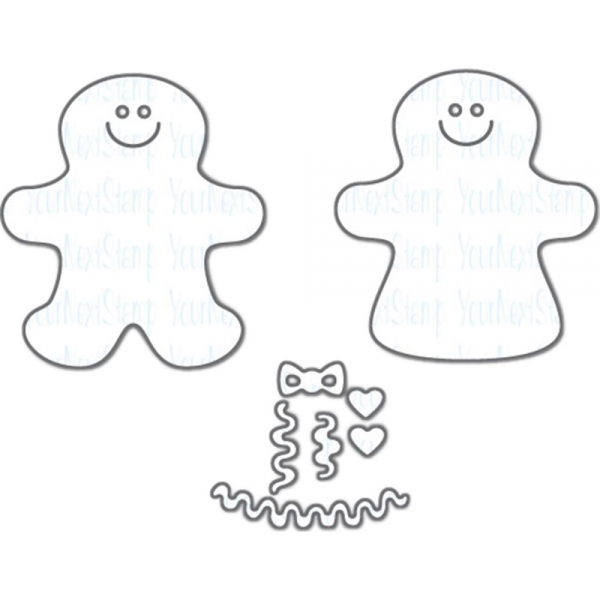 Mini Gingerbread Boy & Girl, Stanze - Your Next Stamp