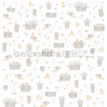 Viele Eimer mit Küken, Designpapier - Alexandra Renke