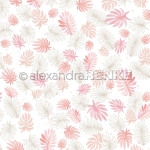 Streublumen Aquarellblumen Rosé gestreut, Designpapier - Alexandra Renke