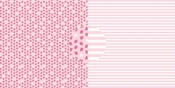 Erdbeeren & Streifen, Designpapier - Dini Design