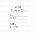 Artist Trading Card, Rubberstamp - Gummiapan