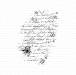 Worn-Out Text with Snowflakes, Rubberstamp - Gummiapan