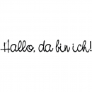 Hallo, da bin ich!, Holzstempel - Butterer