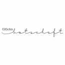 Glücksbotschaft, Holzstempel - Butterer