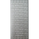 Frohe Weihnachten, Konturensticker Silber