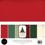 A Vintage Christmas 12x12 Coordinating Solids - Carta Bella
