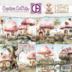 Forest Fairies Mushroom Houses, 8x8 Paperpad - Creatief Art