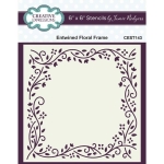 Entwined Floral Frame, Schablone - Creative Expressions