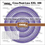 Crea-Nest-Lies XXL #166 Circles with Diagoanl Stripes, Stanze - Crealies
